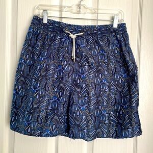 Threads for Saks Fifth Avenue, Blue Paisley Swim Trunks